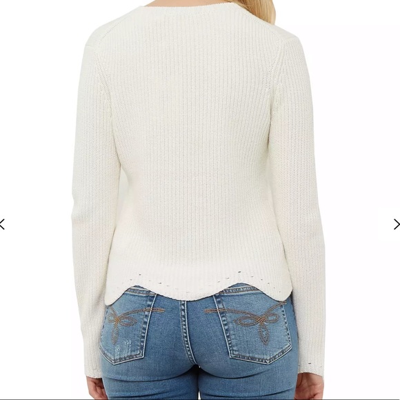 Ted Baker Finda Scalloped Edge Ribbed Jumper - Picture 3 of 14